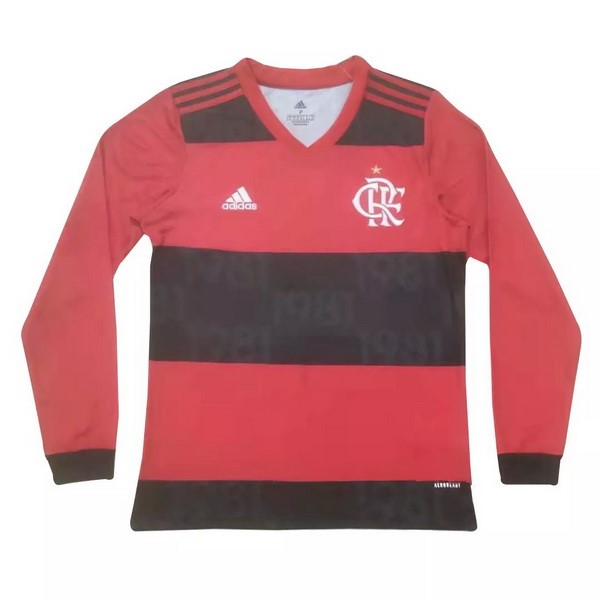 Tailandia Camiseta Flamengo 1ª Kit ML 2021 2022 Rojo